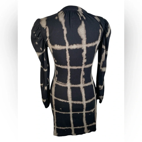 ✨ CHASER Ruched Button Up Tie Dye Ribbed Dress Size XS - Picture 2 of 7